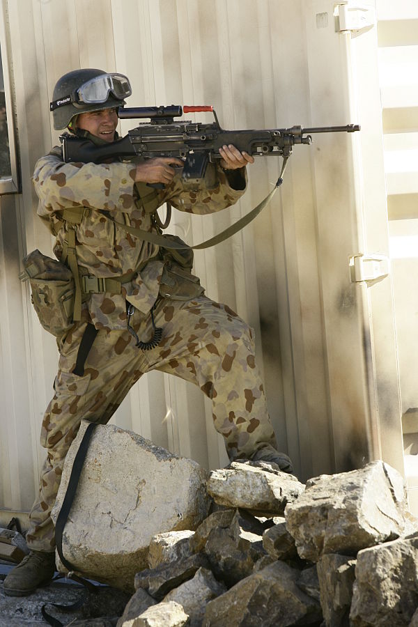 A 5 RAR soldier during Exercise Talisman Sabre 2009