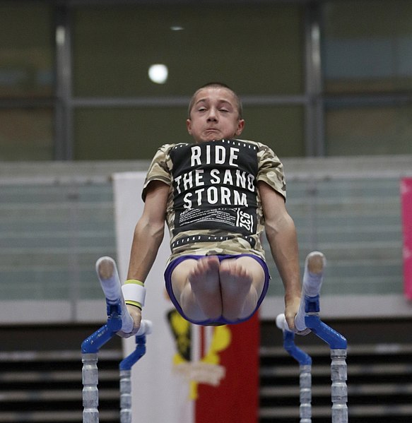 File:Austrian Future Cup 2018-11-23 Training Afternoon Parallel bars (Martin Rulsch) 0048.jpg