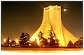 Azadi Tower at night