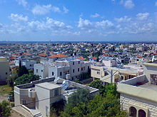 Baqa al-Gharbiyye is the eighth largest Arab city in Israel. Baqa el gharbiya 2007 04 14.jpg