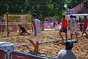 Deutsch: Beachhandball bei den Olympischen Jugendspielen 2018 in Buenos Aires; Tag 7, 13. Oktober 2018; Jungen, Halbfinale – Spanien-Kroatien 2:1 English: Beach handball at the 2018 Summer Youth Olympics in Buenos Aires at 13 October 2018 – Boys Semifinal – Spain-Croatia 2:1 Español: Handball de playa en los Juegos Olimpicos de la Juventud Buenos Aires 2018 en 13 de octubre de 2018 – Semifinales de chicos - España-Croacia 2:1