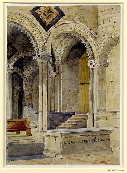 File:Bede's Tomb by Augustus Hare.jpg