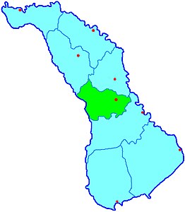 Chisinaun alue kartalla