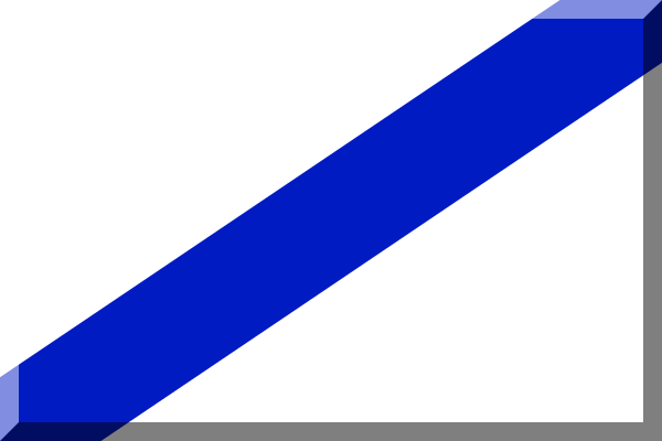 File:Bianco e Blu (Diagonale).svg