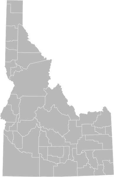 File:Blank Map of Idaho.svg