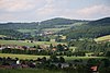 Vue depuis la zone sud-ouest de Fladungen vers le nord jusqu'au Stellberg près de Melpers