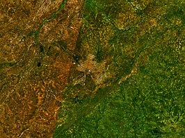Satellietfoto van Bobo-Dioulasso en omgeving