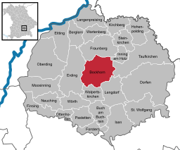 Läget för Bockhorn i Landkreis Erding