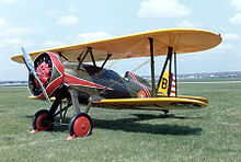 P-12E of 6th Pursuit Squadron, 18th PG 1935-1938, Wheeler Field, Hawaii Boeing P-12E USAF.jpg