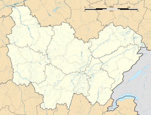 Bourgogne-Franche-Comté régió térképe. Svg