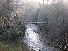 Bridge over The River North Esk viewed from the Penicuik to Dalkeith Walkway Bridge to Firth House - geograph.org.uk - 1199440.jpg