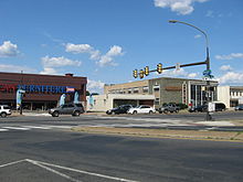 The Northern terminus of Broad Street is in Cheltenham