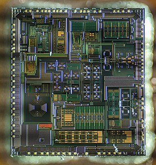 <span class="mw-page-title-main">RF CMOS</span> Integrated circuit technology that integrates radio-frequency, analog and digital electronics
