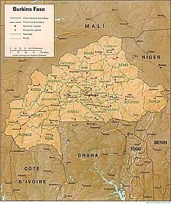 Harta Burkinei Faso