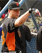 Buster Posey played shortstop and catcher for the 2006 & 2007 back-to-back CCBL champion Y-D Red Sox Buster Posey (2011).jpg