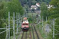 Čeština: Lokomotiva soupravy na opravu trolejového vedení na železniční trati u Církvic u Ústí nad Labem English: An engine for the catenary repairment staff near Církvice and Ústí nad Labem, Ústí nad Labem Region, CZ This file was created as a part of the photographic program of Wikimedia Czech Republic. Project: Fotíme Česko The program supports Wikimedia Commons photographers in the Czech Republic.