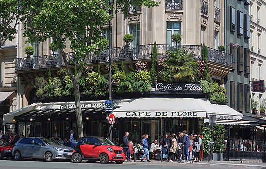 Кафе де париж. Кафе де Флор кафе в Париже. Кафе de fleur Париж. Бульвар сен-Жермен кафе. Бульвар сен Жермен де пре Париж.