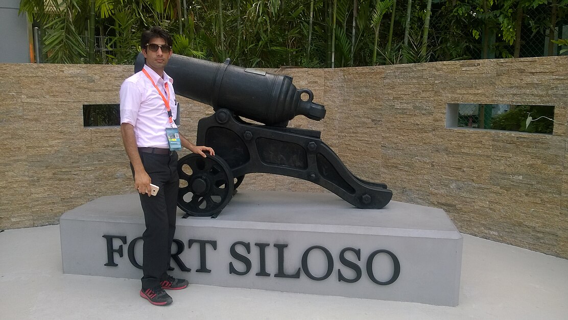 Muhammad Zahid Iqbal at Fort Siloso, Sentosa, Singapore