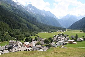 Casaccia, view down the valley