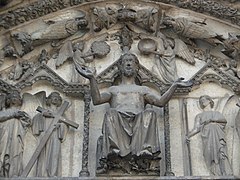 Catedral Bourges detall Portalada