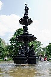 The Central Park Foster Fountain in Central Park. Central Park Foster Fountain.jpg