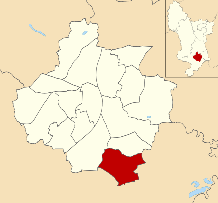 Location of Chellaston ward