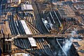Image 56A large Amtrak and Metra coach yard in Chicago, Illinois. About 25 percent of all rail traffic in the United States travels through the Chicago area. (from Rail yard)