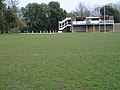 Chichester Rugby Football Club clubhouse, located in the park