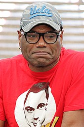 A photograph of actor Christopher Judge; he did the voice and cinematic motion capture for Kratos in the game.