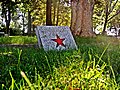 * Nomination Soviet Military Cemetery in Suwałki, Poland: one of many symbolic gravestones of soviet soldiers killed in german prisoner-of-war camp Stalag I-F. --Adrianek2501 14:49, 14 September 2012 (UTC) * Decline Oversaturated, too much noise, CA --Poco a poco 18:06, 14 September 2012 (UTC)