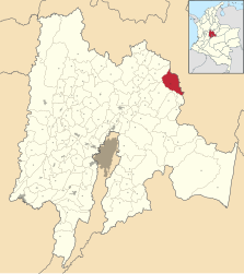 Villapinzón – Mappa