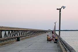 Copano Bay Fishing Pier beside the Copano Bay causeway.