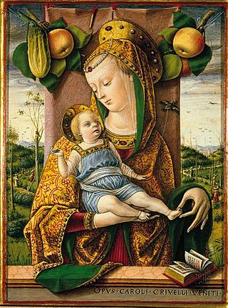 <i>Madonna and Child</i> (Crivelli, Ancona) Painting by Carlo Crivelli from 1480