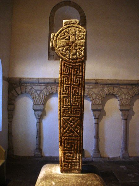 The smaller of the 10th century crosses, with one arm cut off