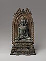 銅冠釈迦像　パーラ帝国（10世紀から11世紀）　ビハール州　メトロポリタン美術館蔵