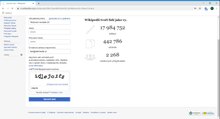 Soubor:Czech Wikipedia newcomer registration - no GrowthExperiments.webm