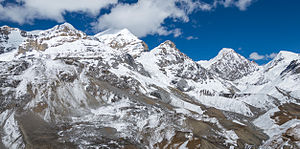 Putrun Himal in the center of the picture