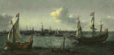 Le Port d'Amsterdam (1630), de Hendrick Cornelisz Vroom.