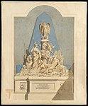 Design for the Three Captains memorial, c. 1784