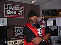 Dj Iroc At His Radio Show In New York, Jan 2009