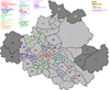 Karte der 64 statistischen Stadtteile Dresdens