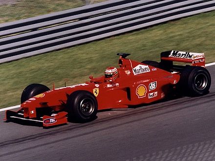 Irvine driving for Ferrari at the 1999 Canadian Grand Prix