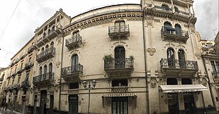 Edificio in stile Liberty a Caltagirone