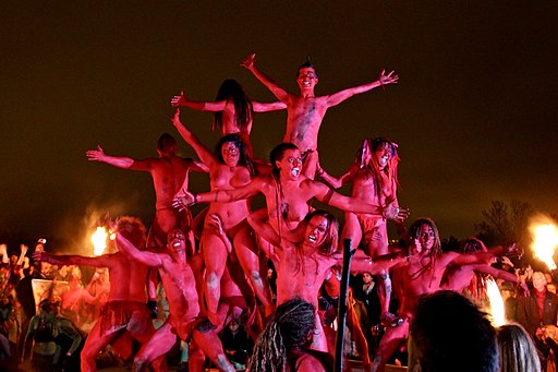 Edinburgh Beltane Fire Festival 2012 - Red Beastie Drummers