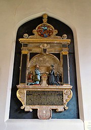 The tomb of Edward (died 1624) and Joanna Lacon (died 1625) in the chancel Edward & Joanna Lacon tomb Willian.JPG