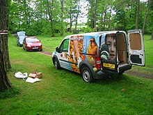 The North Ayrshire Council Ranger Service lent a hand Eglinton van.JPG