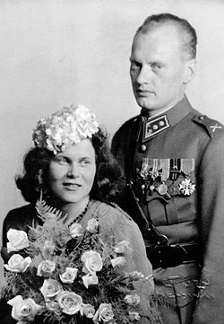 Eila Hiltunen ja Otso Pietinen vuonna 1944.