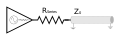 Sériová terminácia (prispôsobenie impedancie na strane zdroja signálu) Rseries=Zo−Rdriver[3]