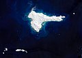 Photographie satellite de l'île