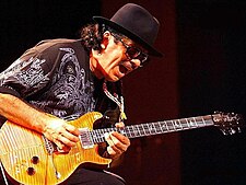 O cantaire y guitarrista mexicán Carlos Santana.
